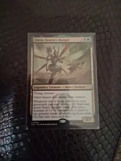 1x Amzu, Swarm's Hunger, Ravnica Clue Edition, Magic MTG NM - Image 1