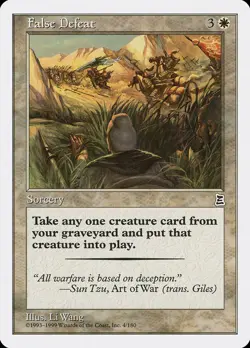 MTG False Defeat - Portal Three Kingdoms #004 - Image 1