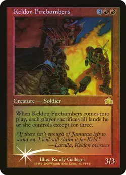 MTG FOIL Keldon Firebombers - Prophecy #094 - Image 1