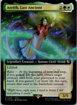 MTG SkeenAB Aerith Last Ancient BORDERLESS FOIL from FIC. NM. - Image 1