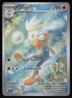 Raboot 147/142 Full Art: Stellar Crown Pokemon TCG Near Mint - Image 1
