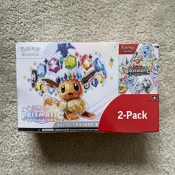 Pokemon TCG Scarlet & Violet Prismatic Evolutions Elite Trainer Box 2-Pack - Image 1
