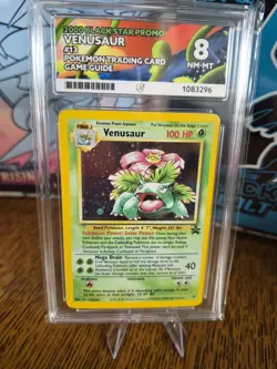 Venusaur Holo 2000 Black Star Promo Pokemon TCG #13 Ace Grade 8 NM-MT - Image 1