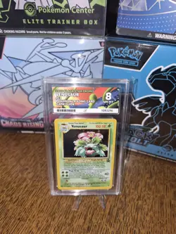 Venusaur Holo 2000 Black Star Promo Pokemon TCG #13 Ace Grade 8 NM-MT - Image 3