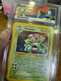 Venusaur Holo 2000 Black Star Promo Pokemon TCG #13 Ace Grade 8 NM-MT - Image 5