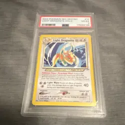 Pokemon Neo Destiny Light Dragonite 14/105 Holo Unlimited PSA 2002 - Image 1