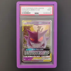 GENGAR & MIMIKYU GX 053 POKEMON SUN & MOON 2019 PSA 9 ENG - Image 1