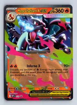 Mega Charizard X ex 029 Holo P ME: Mega Evolution Promo Pokemon NM/M - Image 1