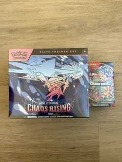 Pokemon TCG Chaos Rising ETB And Booster Bundle SEALED - Image 1