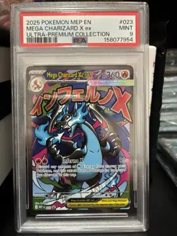 Pokemon Mega Charizard X ex Ultra Premium #023 PSA9 - Image 1
