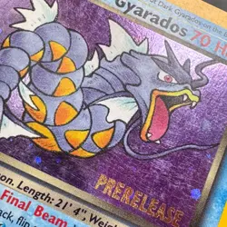 LP- Dark Gyarados (Prerelease) 08/82 Holo WoTC Promo Pokemon Kagemaru Himeno - Image 5