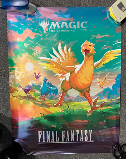 NEW FOIL Final Fantasy Magic The Gathering Chocobo 18 x 24 PROMO Poster MtG FIN - Image 1