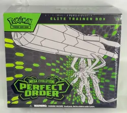 Nintendo Pokemon TCG Mega Evolution Perfect Order Elite Trainer Box ETB Sealed - Image 1