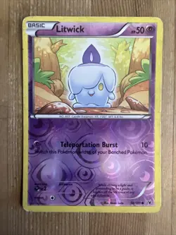 Pokemon TCG Litwick Noble Victories 58/101 Reverse Holo Common DMG - Image 1