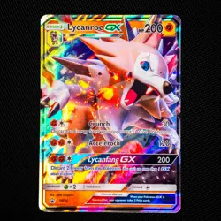Pokemon Lycanroc GX SM14 Sun & Moon Black Star Promo Holo NM - Image 1