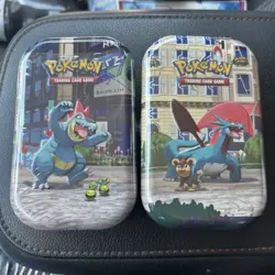 Pokemon TCG: 2x Lumiose City Mini Tins New & Factory Sealed. - Image 1
