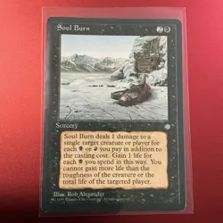 Magic the Gathering MTG Soul Burn (161) Ice Age LP - Image 1