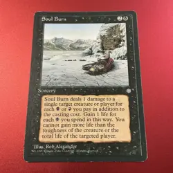 Magic the Gathering MTG Soul Burn (161) Ice Age LP - Image 2