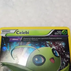 Pokemon TCG Celebi XY93 XY Black Star Promo Holo HP 70 Theta Stop EN 2015 - Image 2