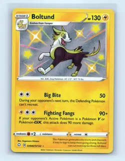 Pokemon tcg Shining Fates: Shiny Vault Boltund Near Mint or Better - Image 1