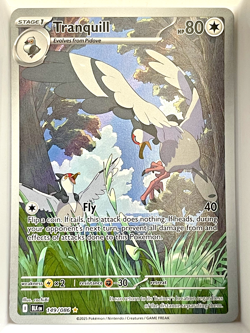 (T) Tranquill 149/086 Black Bolt Pokemon TCG Holo Illustration Rare NM - Image 1