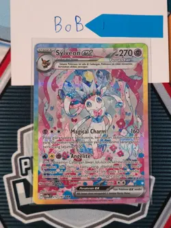 Pokemon TCG Indonesia Sylveon EX SAR SV8a 212/187 NM 1 - Image 1