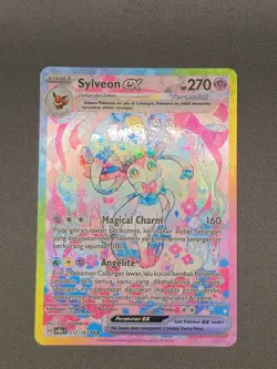 Pokemon TCG Indonesia Sylveon EX SAR SV8a 212/187 NM 1 - Image 2