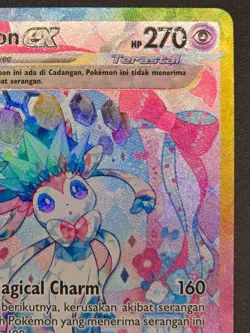 Pokemon TCG Indonesia Sylveon EX SAR SV8a 212/187 NM 1 - Image 4
