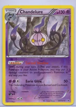 Chandelure - 60/101 - Reverse Holo - Noble Victories - Pokemon - LP - Image 1