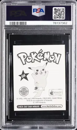 1999 MERLIN POKEMON #S30 PIKACHU-PRISM PSA 10 - Image 2