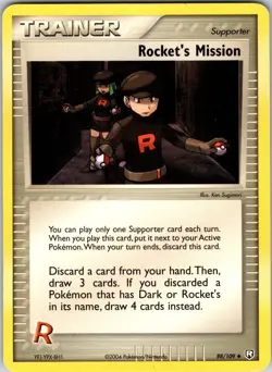 Rocket's Mission 88/109 Team Rocket Returns Pokemon TCG LP Normal - Image 1