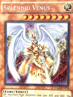 yugioh Splendid Venus TDGS-EN094 Unlimited Edition Secret Rare near mint - Image 4
