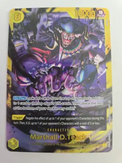 Marshall.D.Teach One Piece OP16 The Time of Battle Secret Rare Foil #119 - Image 5