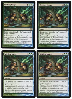 Spitting Image x4 4x 2008 Eventide PLAYSET Multi-Color Rare Sorcery MTG NM AZ1 - Image 1