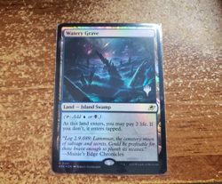 Watery Grave - Edge of Eternities EOE MTG - Near Mint FOIL Shock Land Promo - Image 1