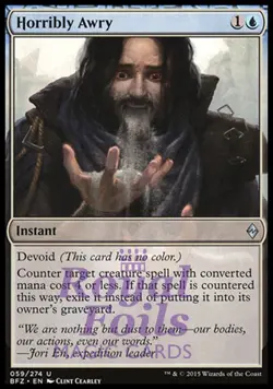 Horribly Awry 2x FOIL BFZ MTG Battle for Zendikar Uncommon MINT blue - Image 1