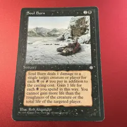 Magic the Gathering MTG Soul Burn (161) Ice Age LP - Image 2