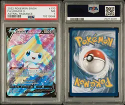 2022 POKEMON SWORD & SHIELD ASTRAL RADIANCE #170/189 JIRACHI V PSA 7 - Image 3