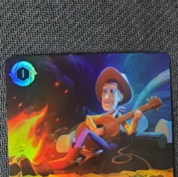 Disney Lorcana TCG Woody - Waiting for a Friend 205/204 English Foil Amber - Image 2