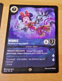 LORCANA TRADING CARD GAME DISNEY CHAPITRE 4 CARTE PROMO MINNIE 12/31 FR MINT - Image 1