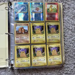 Pokemon Cards All From Evolution Set Binder with 7 front and back pages! - Image 1