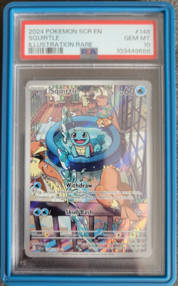 Squirtle 148/142 Sv07: Stellar Crown Holo EN PSA 10 pokemon - Image 1