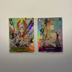 One Piece llustration Box Vol.2 Sealed Promo Cards - Black Maria & Yamato - Image 1