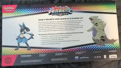 2 x Pokemon Prismatic Evolutions Lucario EX and Tyranitar EX Premium Collection - Image 3