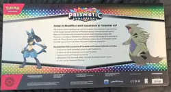 2 x Pokemon Prismatic Evolutions Lucario EX and Tyranitar EX Premium Collection - Image 5