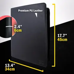 Trading Card Binder Black 1024-Pockets - 100 Bonus Sleeves-Pokemon Card Binder - Image 5