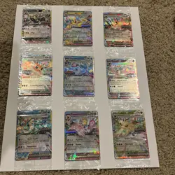 Pokemon Prismatic Evolutions Stamped SEALED PROMOS 9 Card Set & FREE Eevee VMAX - Image 1