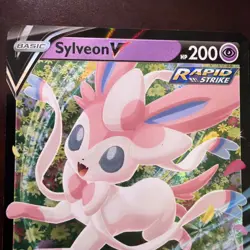 Sylveon V SWSH202 SWSH: Sword & Shield Promo Cards Holo LP - Image 3