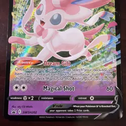 Sylveon V SWSH202 SWSH: Sword & Shield Promo Cards Holo LP - Image 4