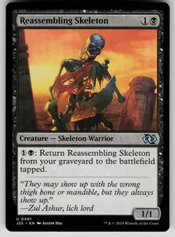 Reassembling Skeleton Uncommon Foundations Jumpstart 481 Magic: The Gathering NM - Image 1